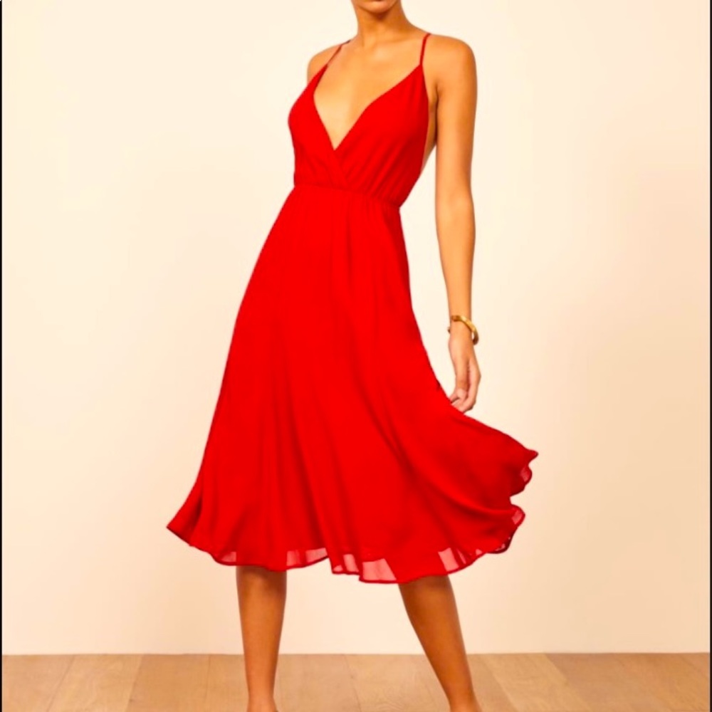 Red Reformation Dress